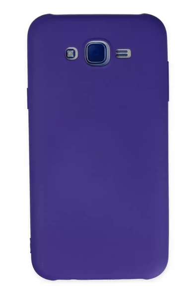 Newface Samsung Galaxy J7 Kılıf Nano içi Kadife Silikon - Mor ürün görseli 1