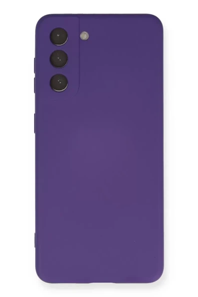 Newface Samsung Galaxy S21 Kılıf Nano içi Kadife Silikon - Mor ürün görseli 1