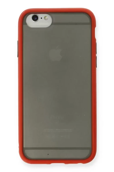 Newface Apple iPhone 6 Kılıf Montreal Silikon Kapak - Kırmızı ürün görseli 1