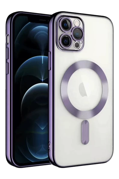 Newface Apple iPhone 13 Pro Kılıf Kross Magneticsafe Kapak - Mor ürün görseli 1