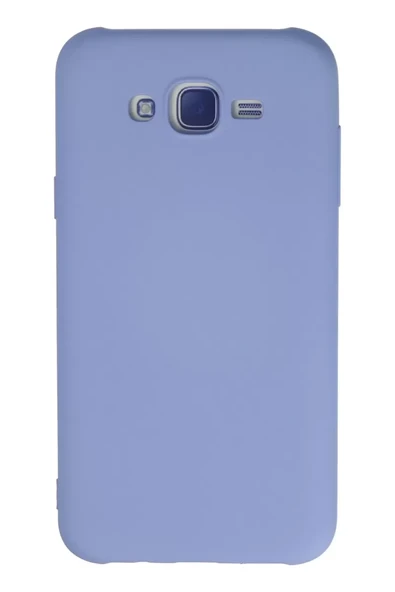 Newface Samsung Galaxy J7 Kılıf Nano içi Kadife Silikon - Lila ürün görseli 1