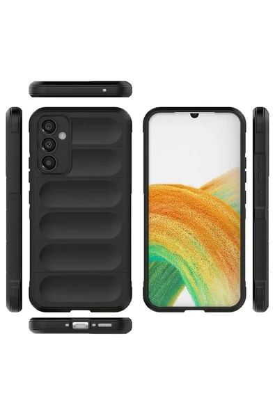 Newface Samsung Galaxy M34 5G Kılıf Optimum Silikon - Siyah ürün görseli 1