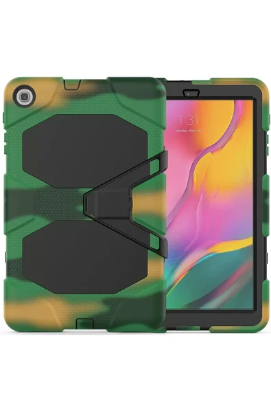 Newface Samsung Galaxy T510 Tab A 10.1 Kılıf Griffin Tablet Kapak - Kamuflaj ürün görseli 1