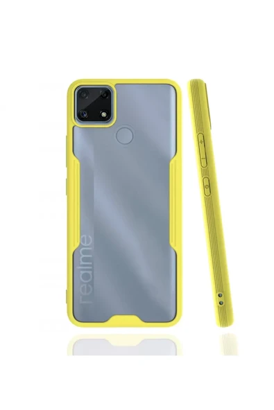 Newface Realme C25 Kılıf Platin Silikon - Sarı ürün görseli 1