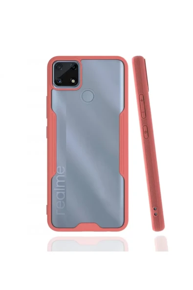 Newface Realme C25 Kılıf Platin Silikon - Pembe ürün görseli 1