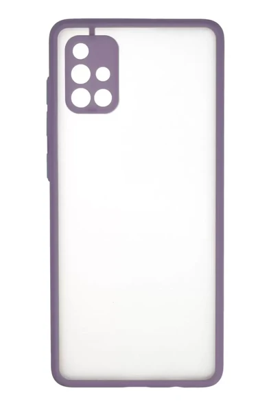 Newface Samsung Galaxy A71 Kılıf Montreal Silikon Kapak - Mor ürün görseli 1
