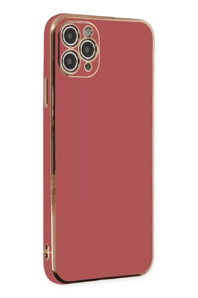 Newface Apple iPhone 11 Pro Max Kılıf Volet Silikon - Kırmızı ürün görseli 1