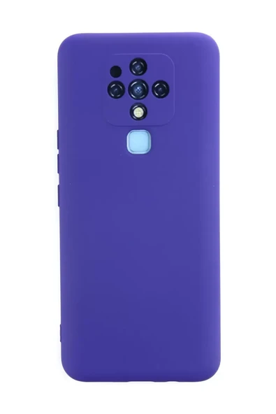 Newface Tecno Camon 16 Kılıf Nano içi Kadife Silikon - Mor ürün görseli 1