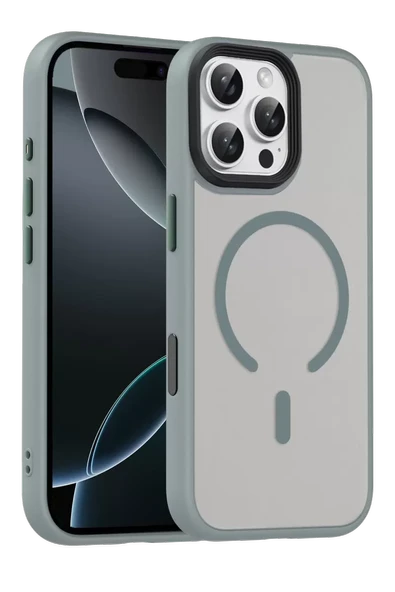 Joko Apple iPhone 16 Pro Max Megane Magsafe Kapak - Titan Gri ürün görseli 1