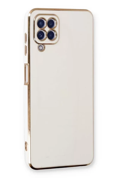 Newface Samsung Galaxy A22 Kılıf Volet Silikon - Beyaz ürün görseli 1