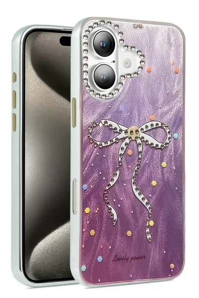 Newface Apple iPhone 16 Kılıf Blade Aynalı Desenli Kapak - Desen 1 ürün görseli 1