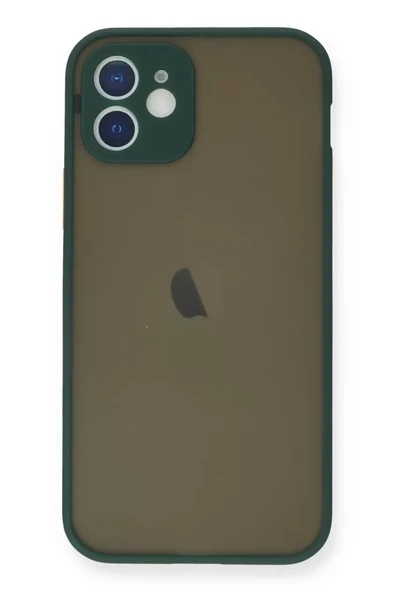 Newface Apple iPhone 12 Mini Kılıf Montreal Silikon Kapak - Yeşil ürün görseli 1