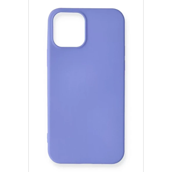 Newface Apple iPhone 12 Mini Kılıf First Silikon - Mor - Resim 2