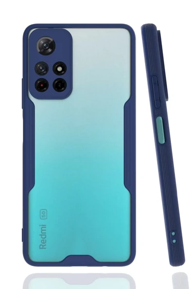 Newface Xiaomi Redmi Note 11T Kılıf Platin Silikon - Lacivert ürün görseli 1