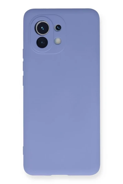 Newface Xiaomi Mi 11 Kılıf Nano içi Kadife Silikon - Lila ürün görseli 1