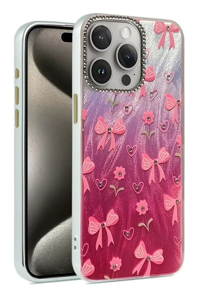 Newface Apple iPhone 15 Pro Max Kılıf Blade Aynalı Desenli Kapak - Desen 3 ürün görseli 1