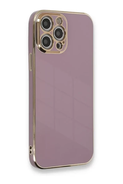Newface Apple iPhone 12 Pro Max Kılıf Volet Silikon - Mor ürün görseli 1
