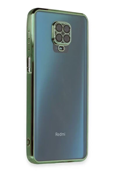 Newface Xiaomi Redmi Note 9 Pro Kılıf Razer Lensli Silikon - Yeşil ürün görseli 1