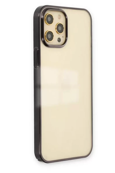 Newface Apple iPhone 12 Pro Max Kılıf Element Silikon - Siyah - Resim 2