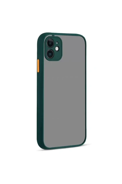 Newface Apple iPhone 12 Kılıf Montreal Silikon Kapak - Yeşil ürün görseli 1