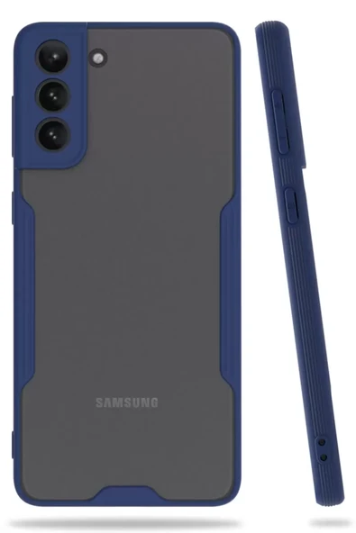 Newface Samsung Galaxy S21 Plus Kılıf Platin Silikon - Lacivert ürün görseli 1