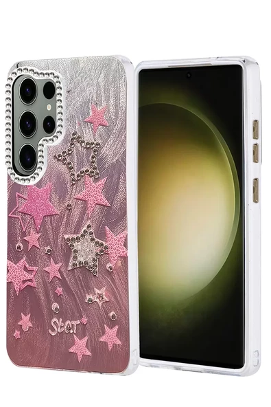 Newface Samsung Galaxy S25 Ultra Kılıf Blade Aynalı Desenli Kapak - Desen 7 ürün görseli 1