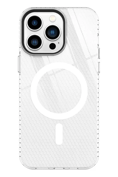 Newface Apple iPhone 13 Pro Kılıf Beta Magneticsafe Silikon - Şeffaf ürün görseli 1