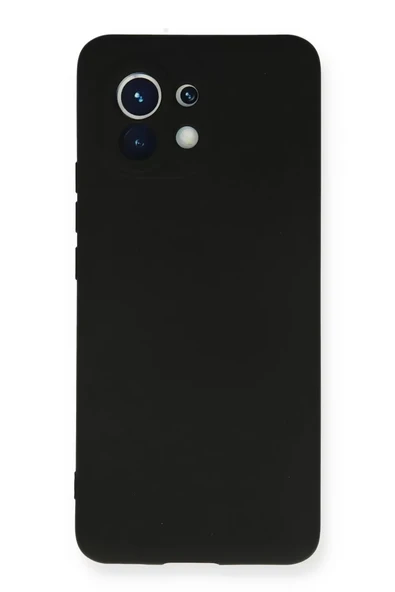 Newface Xiaomi Mi 11 Kılıf Nano içi Kadife Silikon - Siyah ürün görseli 1