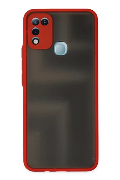 Newface İnfinix Hot 10 Play Kılıf Montreal Silikon Kapak - Kırmızı ürün görseli 1
