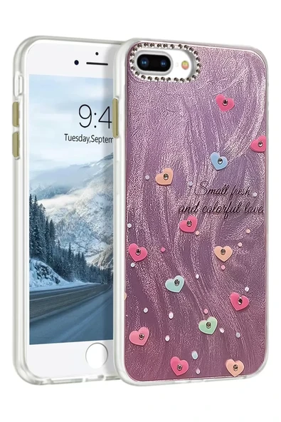Newface Apple iPhone 7 Plus Kılıf Blade Aynalı Desenli Kapak - Desen 8 ürün görseli 1
