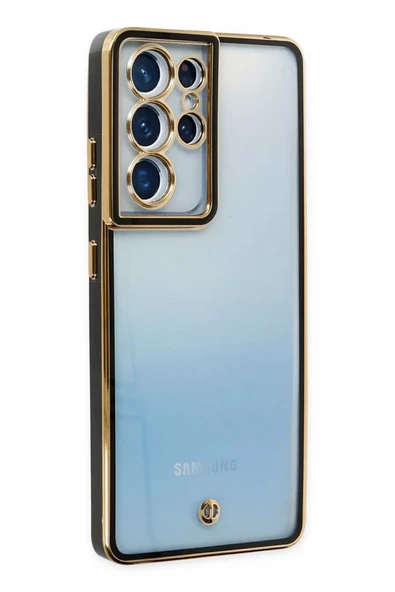 Newface Samsung Galaxy S21 Ultra Kılıf Liva Lens Silikon - Siyah ürün görseli 1