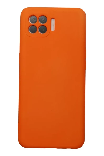 Newface Oppo Reno 4 Lite Kılıf Nano içi Kadife Silikon - Turuncu ürün görseli 1
