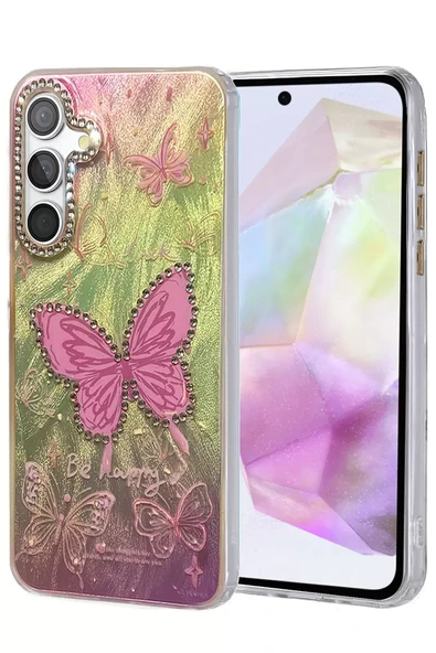 Newface Samsung Galaxy A35 5G Kılıf Blade Aynalı Desenli Kapak - Desen 5 ürün görseli 1