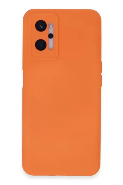 Newface Realme 9i 4G Kılıf Nano içi Kadife Silikon - Turuncu ürün görseli 1