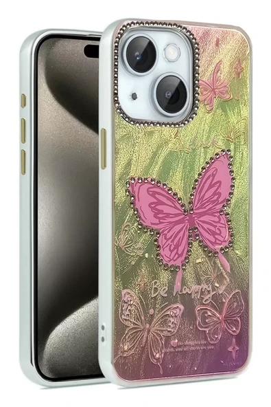 Newface Apple iPhone 14 Kılıf Blade Aynalı Desenli Kapak - Desen 5 ürün görseli 1