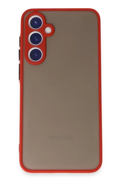 Newface Samsung Galaxy S23 Kılıf Montreal Silikon Kapak - Kırmızı ürün görseli 1