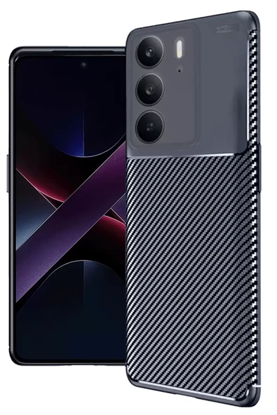 Newface Realme C75 4G Auto Focus Karbon Kapak - Lacivert ürün görseli 1