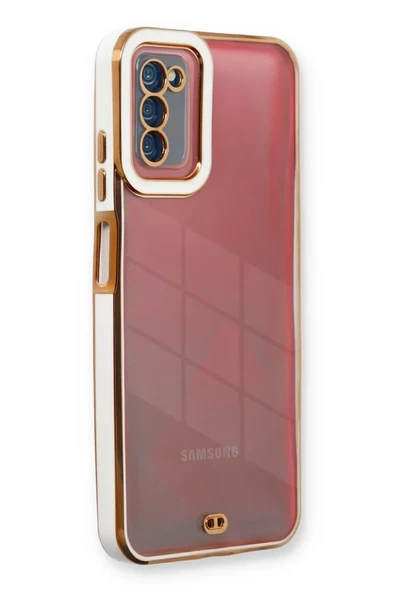 Newface Samsung Galaxy A03S Kılıf Liva Lens Silikon - Beyaz ürün görseli 1