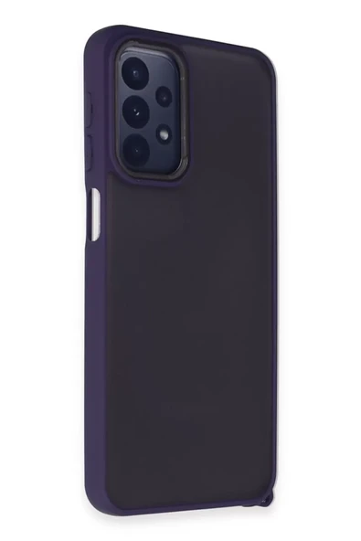 Newface Samsung Galaxy A23 4G Kılıf Elegant Kapak - Derin Mor ürün görseli 1