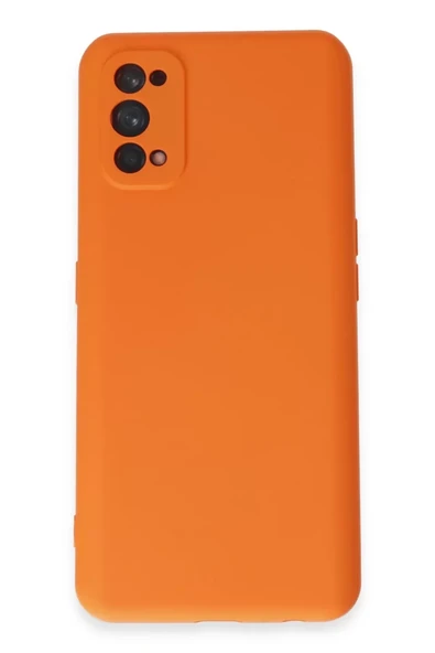 Newface Realme 7 Pro Kılıf Nano içi Kadife Silikon - Turuncu ürün görseli 1