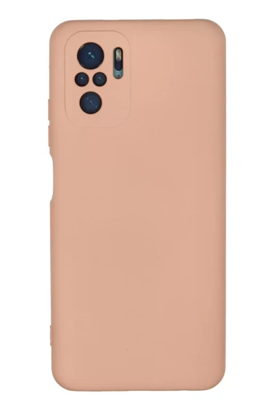 Newface Xiaomi Redmi Note 10 Kılıf Nano içi Kadife Silikon - Pudra ürün görseli 1