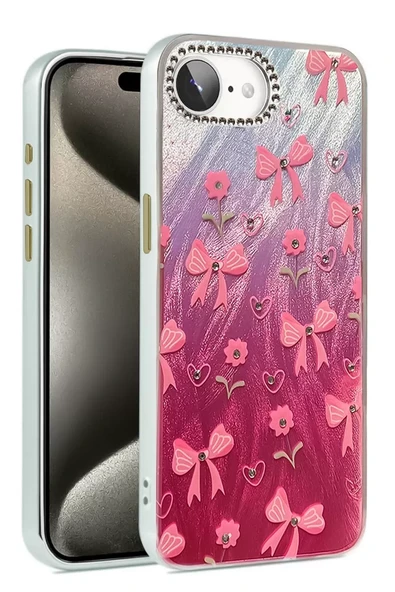 Newface Apple iPhone 16E Kılıf Blade Aynalı Desenli Kapak - Desen 3 ürün görseli 1
