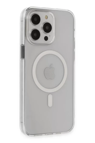 Newface Apple iPhone 14 Pro Max Kılıf Tron Şeffaf Magsafe Kapak - Şeffaf ürün görseli 1