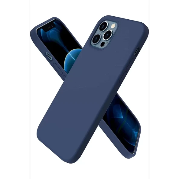Newface Apple iPhone 12 Pro Kılıf First Silikon - Lacivert - Resim 3