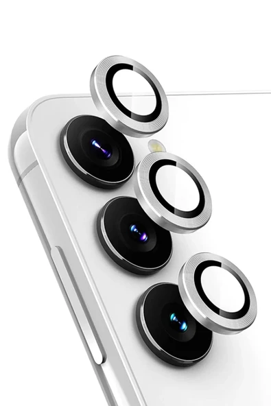 Newface Samsung Galaxy A34 5G Valdez Metal Kamera Lens - Gümüş ürün görseli 1