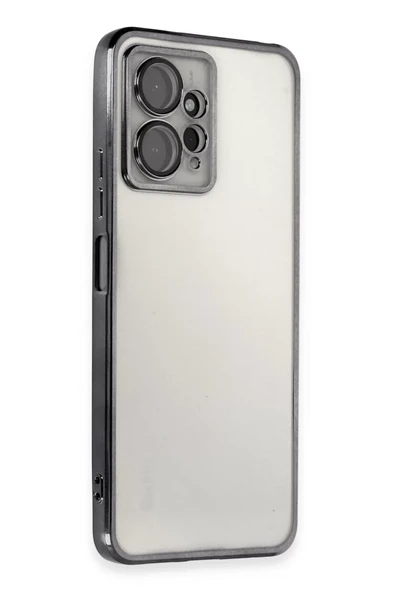 Newface Xiaomi Redmi Note 12 4G Kılıf Razer Lensli Silikon - Siyah ürün görseli 1