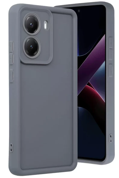 Newface Xiaomi Poco X7 Pro Viera Silikon - Gri ürün görseli 1