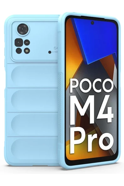 Newface Xiaomi Poco M4 Pro 4G Kılıf Optimum Silikon - Sky Blue ürün görseli 1