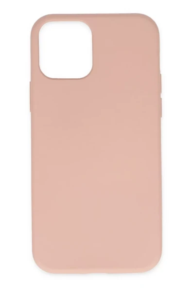 Newface Apple iPhone 11 Pro Max Kılıf Nano içi Kadife Silikon - Pudra ürün görseli 1