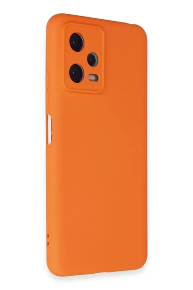 Newface Xiaomi Redmi Note 12 5G Kılıf Nano içi Kadife Silikon - Turuncu ürün görseli 1